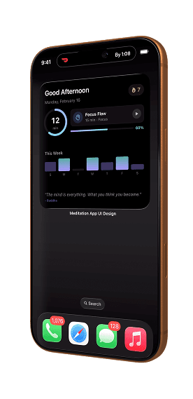 Widgets on iPhone