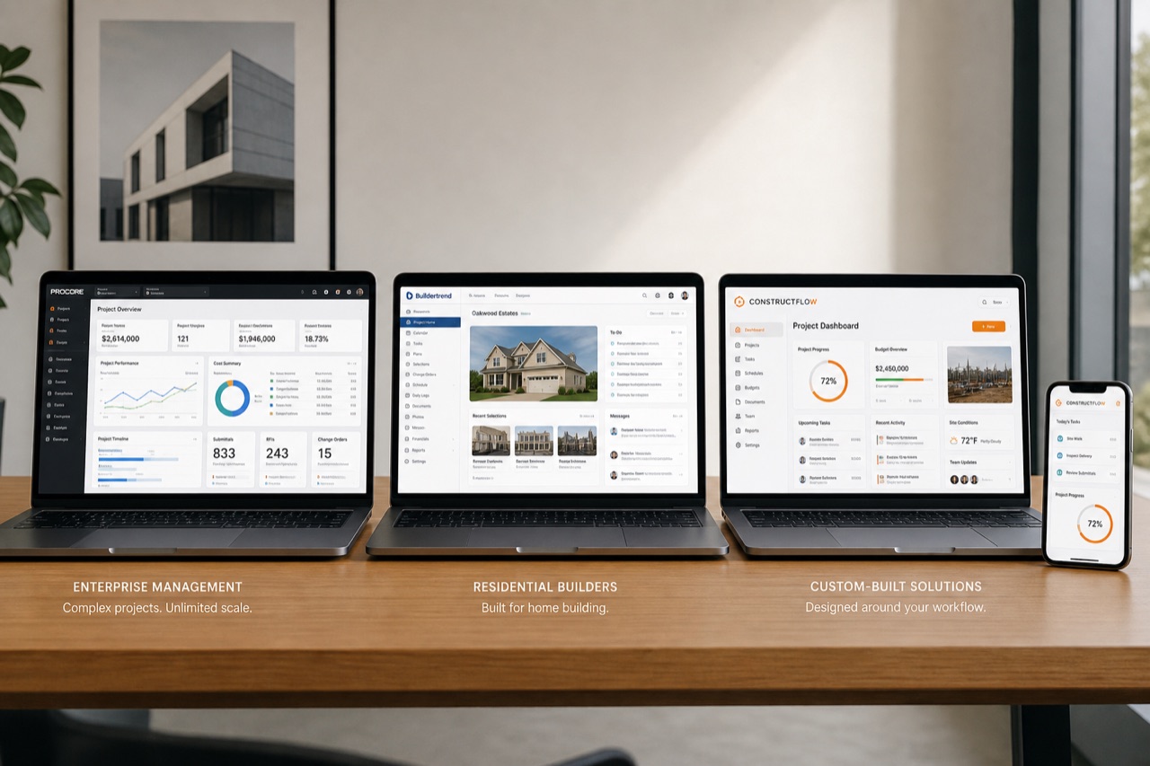 Procore vs Buildertrend vs custom: what a $20M construction company ...